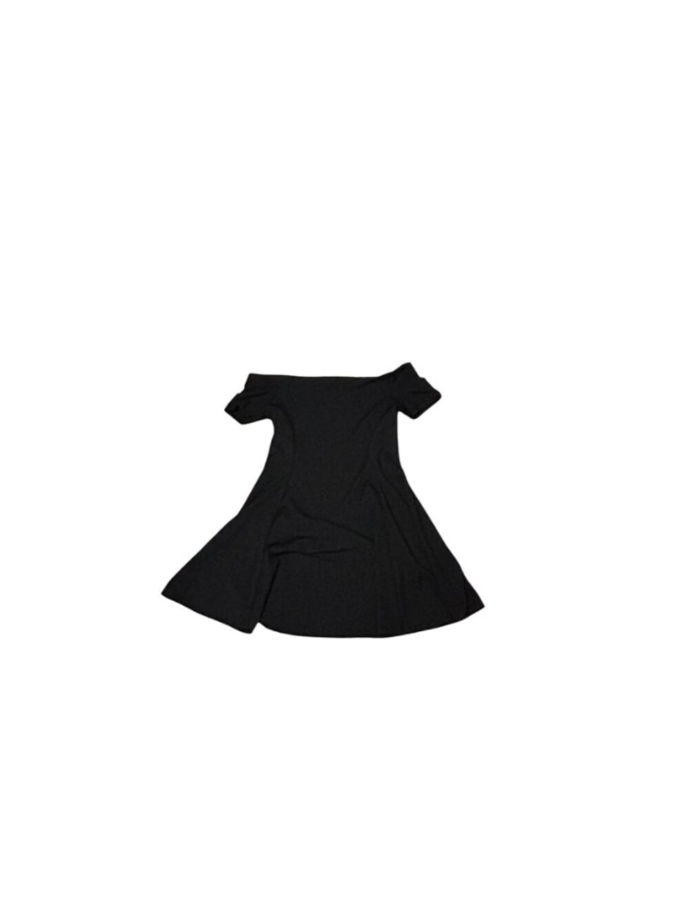 Zara Black Off-The-Shoulder Mini Dress Short Sleeves - Picture 4 of 5
